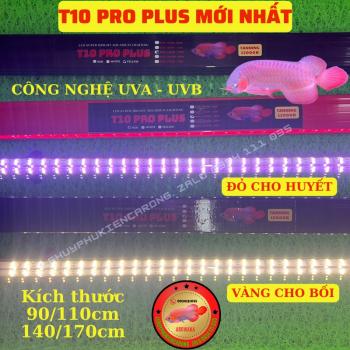 Đèn T10 PRO PLUS - T10 AV Mới Nhất 4 Hàng Bóng Màu Đỏ Huyết - Màu Vàng Bối Kích Thước 90cm 110cm 140cm 170cm
