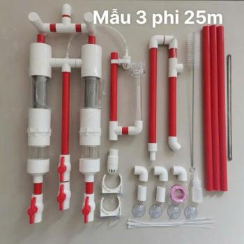 Bộ Overflow Không Cần Khoan Lỗ Làm Lọc Dưới Đơn Giản Phi 20 25mm Tách Phân Giành Cho Hồ Cá