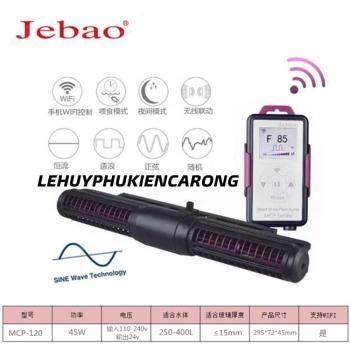 Thổi Luồng Bể Cá JEBAO WIFI MCP 70 90 120, Máy Tạo Sóng Cho Hồ Cá Công Nghệ Mới