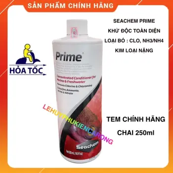 Seachem Prime Chai 250ml Dung Dịch Khử Nước TOÀN DIỆN Cho Bể Cá Cảnh TEM CHÍNH HÃNG