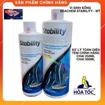 Vi Sinh Sống Cho Hồ Cá Biển Và Bể Cá Nước Ngoạt Seachem Stability 500ml 1000ml Của Mỹ Có Tem Chính Hãng