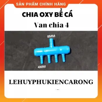 Van Chia Nhựa Oxy 8 Li Ra 4 5 6 Li Dành Cho Máy Sủi, Chia 2 3 4 6 8 10