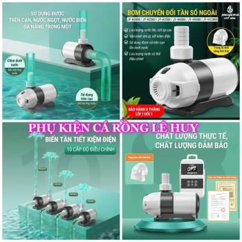 Bơm Bể Cá JINGYE Công Nghệ 2025 Chống Cạn Nước, Tiết Kiệm Điện 10 Cấp Độ Có Chế Độ Cho Nước Mặn Đủ Công Suất Cho Bể Cá