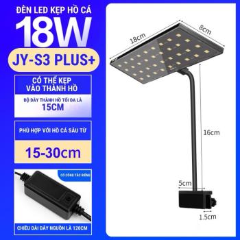 Đèn Kẹp - Rọi S3 Plus YINGYE Và DEYAO 13w 18w Chip RGB Đỏ Cá Không Đỏ Nước Dùng Để Chiếu Sáng Cho Bể Cá Hồ Thùy Sinh