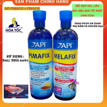 MELAFIX và PIMAFIX Thảo Dược An Toàn Cho Cá Cảnh Chai 473ml - Combo Siêu Tiết Kiệm