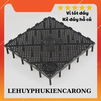 Vỉ Lọc Đáy Vi Sinh Bể Cá - Tấm Lót Đáy Nâng Nền Cho Hồ Cá Kích Thước 15x15cm