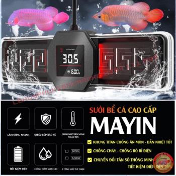 Sưởi Bể Cá Cao Cấp BAOYU BY-E300 Và E600 Công Nghệ Kép Tự Ngắt Khi Đủ Công Suất 600W-800W-1000W-1200W-1500W