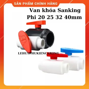Van Khóa SANKING Phi 20 25 32 40mm Giành Cho Thi Công Hồ Cá
