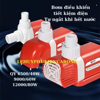 Bơm Bể Cá Điều Khiển QA Tiết Kiệm Điện Hàng Cao Cấp Trắng Đỏ QA6500 9000 12000