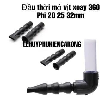 Đầu Thổi Mỏ Vịt SanKing Màu Đen Giành Cho Hồ Cá - Xoay Được 360 độ Phi 20 25 32mm