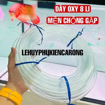 Dây OXY 8 Li Mềm Chống Gập Giành Cho Hồ Cá Kích Thước 1 Mét 3 Mét