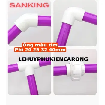 Ống SanKing Màu Tím Chuyên Dụng Cho Hồ Cá 20mm 25mm 32mm 40mm