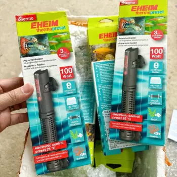 Sưởi EHEIM 100w Tự Điều Chỉnh Max 25 Độ Cho Bể Thủy Sinh Chất Liệu Thạch Anh Cao Cấp Công Nghệ Đức BH 3 Năm