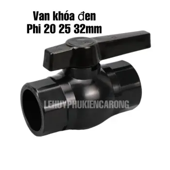 Van Khóa TS Màu Đen Phi 20 25 32mm Chuyên Dùng Cho Hồ Cá