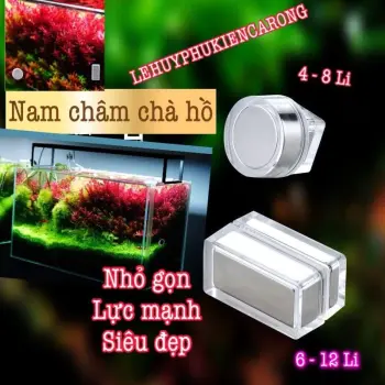 Nam châm Chà Hồ Kính Nano Siêu Nhỏ Gọn Lực Hít Mạnh Thẩm Mỹ Cao Cho Bể Cá