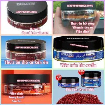 Thức Ăn Cho Cá BIOZYM Giàu Dinh Dưỡng Tăng Màu Sắc Bổ Sung Vitamin (Hơn 200 viên)