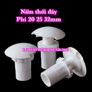 Nấm Thổi Đáy - Thổi Luồng Màu Trắng Phi 20 25 32mm Chuyên Dùng Cho Hồ Cá