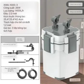 Lọc Thùng XIAOLI SUNSUN XWA 800-1000 3 Ngăn 5 Ngăn Giành Cho Hồ Thuỷ Sinh