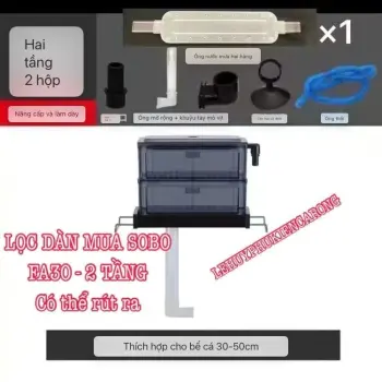 Lọc Dàn Mưa SOBO FA-30 60 90 2 Tầng Nhiều Khay Có Thể Rút Ra Gọn Gàng Giành Cho Hồ Cá