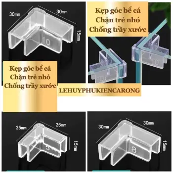 Kẹp Góc Bể Cá, Chặn Trẻ Nhỏ, Chống Va Chạm Chống Trầy Xước Giành Cho Hồ Cá