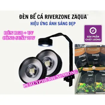 ĐÈN RỌI RIVERZONE ZAQUA RGB+UV CÓ TĂNG GIẢM ÁNH SÁNG 50W 70W GIÀNH CHO BỂ CÁ