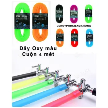 Dây Oxy Màu 1 Cuộn 4 Mét Đẹp Thẩm Mỹ, Trang Trí Đẹp Cho Hồ Cá , Dây Co Giãn Tốt Không Bị Bay Màu