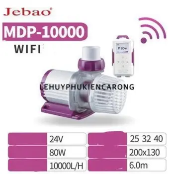 Máy Bơm Hồ Cá Cao Cấp Chống Giật DC 24V Công Nghệ WIFI Jebao MDP-6000 8000 10000 13000k