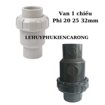 Van 1 Chiều Giấu Bơm Hồ Cá Cho Lọc Tràn Trên Ống Phi 20mm 25mm 32mm