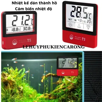 Nhiệt Kế Dán Thành Hồ Cá, Cảm Biến Nhiệt Độ, Cảnh Báo Nhiệt Độ Nóng Giành Cho Bể Cá Cảnh