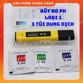 Bút Đo PH Loại 1 Chính Xác Nhất Gồm 3 Túi Dung Dịch Đã Hiệu Chỉnh