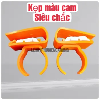 Kẹp Giằng Đèn Hồ Cá Siêu Chắc Màu Cam Kẹp Nhỏ Và Kẹp Lớn No1, T10