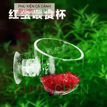 Cốc Đựng Trùng Chỉ Bằng Nhựa Acrylic Cho Hồ Cá