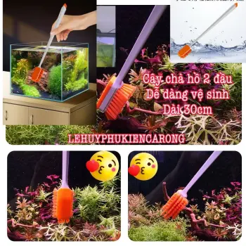 Cây Cọ Vệ Sinh Bể Cá Nhỏ Gọn Có Thể Vệ Sinh Được 2 Đầu Chống Trầy Xước Hồ Cá