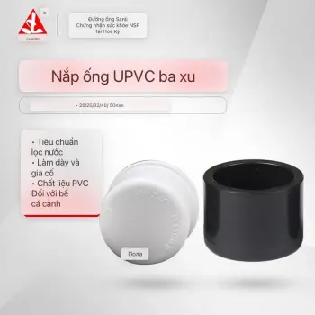 Nắp Chụp Bít Đầu Ống Hồ Cá Phi 20 25 32 40mm Trắng Hoặc Đen