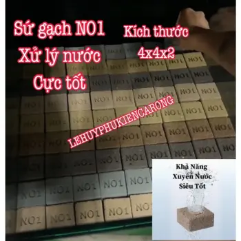 Sứ Gạch No1 Thùng 17kg 280 Viên - Vật Liệu Lọc Cao Cấp Dùng Cho Bề Cá