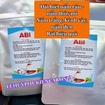 ABI Nấm Thủy Mi - Nấm Râu - Ký Sinh Cá Rồng, Cá Koi - Phòng Và Ngừa Cho Các Loại Cá( Bịch 5 Gói ) Giành Cho Hồ Cá