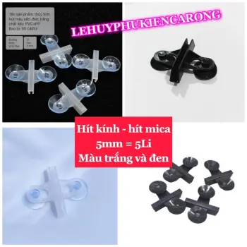 Kẹp Hít Ngăn Kính - Ngăn Tấm Mica Chia Hồ Cá Kích Thước 5 Li Giành Cho Bể Cá