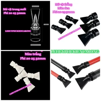 Đầu Thổi Mỏ Vịt Thẳng Xoay Được Đủ Màu Phi 20 25 32mm Giành Cho Hồ Cá