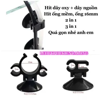 Hít Dây Oxy 4L 5Li + Dây Nguồn Hít Ống Mềm, Ống Phi 16mm 2in1 3in1 Giành Cho Bể Cá