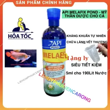 MELAFIX POND Chai 473 + Tặng Ly Thần Dược Cho Cá Cảnh Hàng Chính Hãng API MỸ