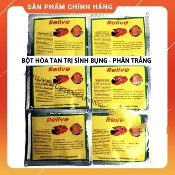 Bột Relive Xử Lý Khi Cá Rồng Bị Sình Bụng Phân Trắng - Hàng Công Ty