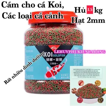 CÁM CHO CÁ KOI, CÁC LOẠI CÁ CẢNH, HỦ SEAL 1.5KG GIÀNH CHO BỂ CÁ