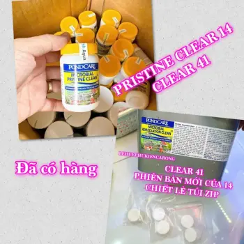 Microbial Pristine Clean14 - CLEAR 41 BẢN NÂNG CẤP - Hộp Seal - Vi Sinh Di Dưỡng Phân Hủy Bã Hữu Cơ Giành Cho Hồ Cá