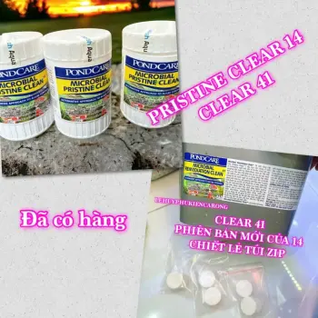 PondCare - Microbial Pristine Clean14 - CLEAR 41 Nâng Cấp - Vi Sinh Di Dưỡng Phân Hủy Bã Hữu Cơ Giành Cho Hồ Cá