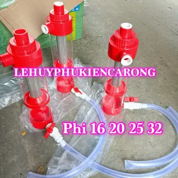Ống Lắng Phân Hồ Cá Phi 16 20 25 32mm Kèm Phụ Kiện Giành Cho Bể Cá