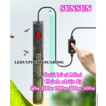 Sưởi Điện Tử SunSun Led Chỉnh Nhiệt Độ Bên Ngoài, Tự Ngắt Khi Quá Nhiệt, Chống Cháy Nổ Giành Cho Bể Cá