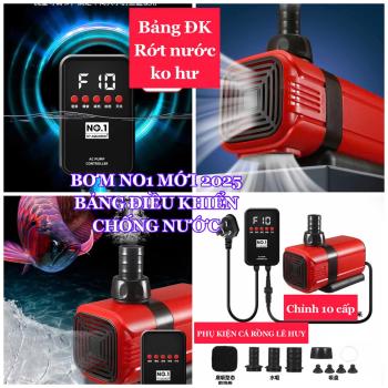 Bơm Bể Cá NO1 AQUARIUM Công Nghệ Chống Nước Bảng Điều Khiển - Chỉnh Mức 10 Cấp Độ - Có Chế Độ Tạo Sóng Cho Bể Cá